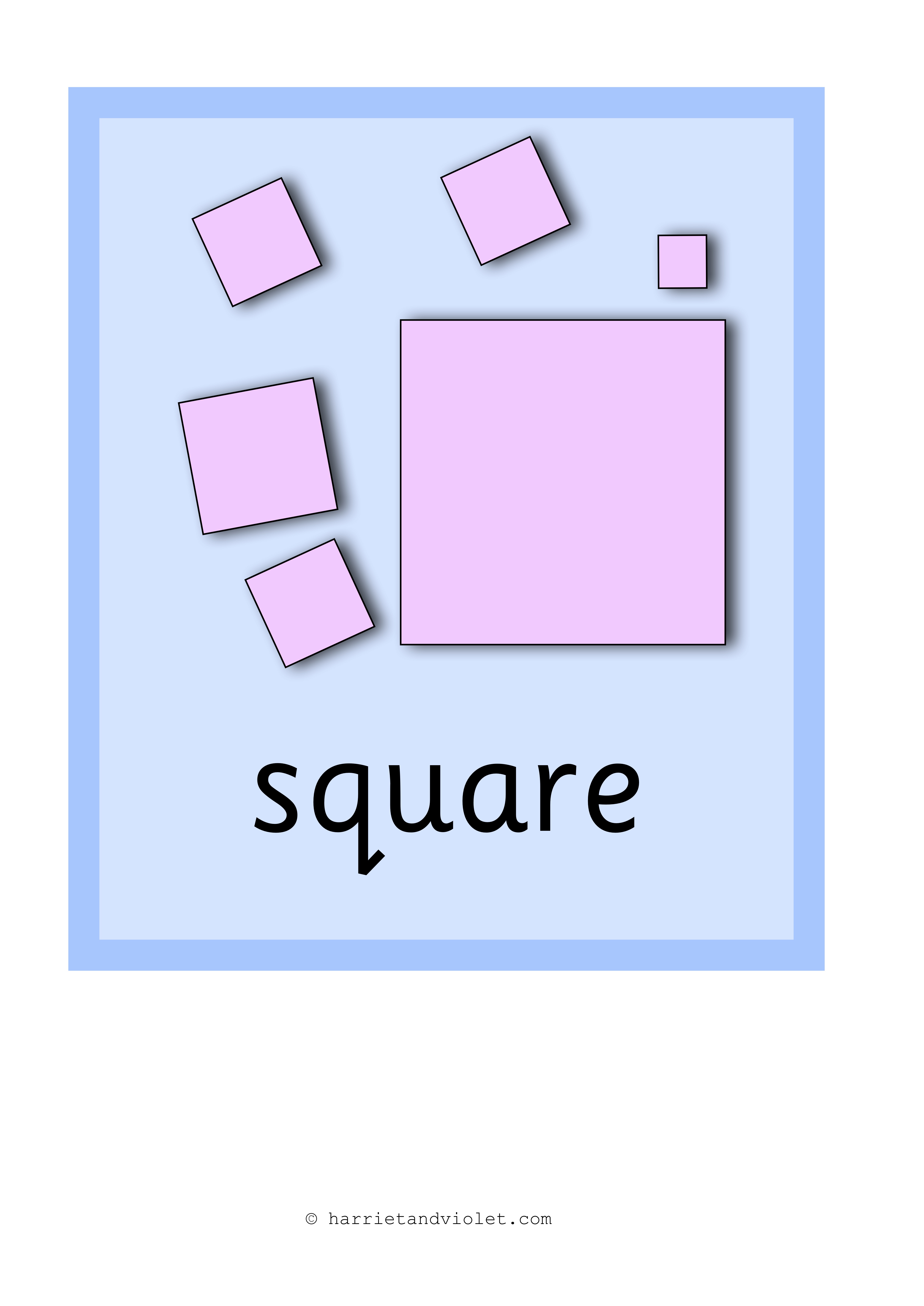 2D Shape Posters Display or Flashcards - Printable Teaching Resources ...