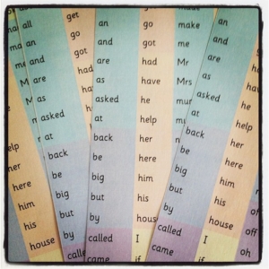 HFW Word Bank/Mat Printed ready for laminating…
