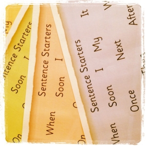 Sentence Starters Word Mat/Bank