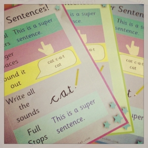 Super sentence helpers! Printed ready to laminate