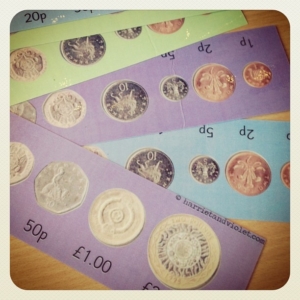 Coin strips great for mental orals
