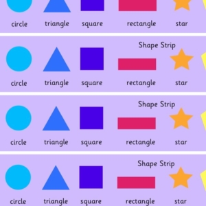 Learn 2D flat shape names with this free printable resource for home, nursery or school.