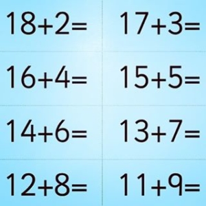 Number bonds to 20. Print, laminate and challenge the children. How many ways can you make 20?