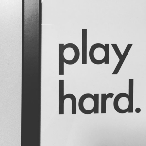 Happy Weekend! play hard – a reminder needed for home & school. Awesome print from @nor_folk_store