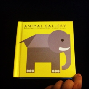 Another super book. Animal Gallery it’s pop-up paper sculptures.