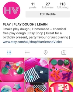 I’m running another Insta acc @play.hv the focus will be play dough. Come have a look