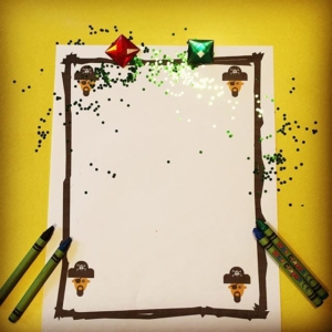 Marking Making ️ Pirate theme. Pirates is an awesome theme to have in your classroom. Endless links to lots of learning. ️digging for treasure (words,letters,numbers), construction, water play, art…I’ll share more details on my blog .
