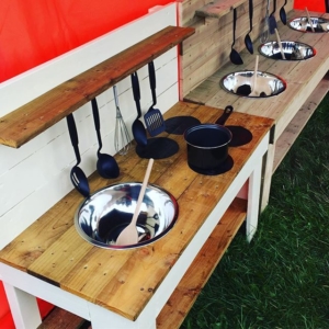 Next project, making a mud kitchen.