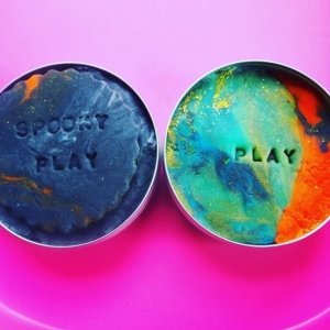 More tins of play dough. Perfect to take out and about, play anywhere with play dough.