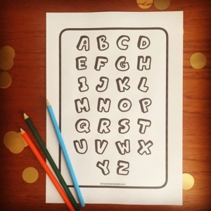 Colour your own alphabet  these can be printed A4 or A3 so make great posters for home or school. Super free printable
