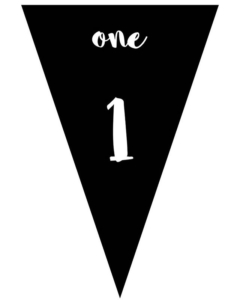 Number bunting // ☠️️ Add numbers to your pirate role play with this bunting. ️☠️ This has both the number and the word. The bunting is easy to print, then peg to a washing line, or hole punch and thread through ribbon for a display. If you laminate the bunting it will last for longer and or could be hung outside.