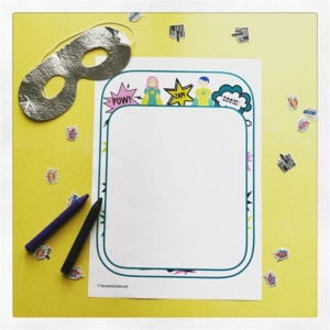 Superhero writing ️Children always need a reason to write, give them a purpose (write to ask questions, children design themselves as superheroes). When mark making & writing it is fun to have lots of prompts. Let them wear a cape, a mask and add a bit of sparkle (I had these from a party from @partykitsch)! You don’t need to buy anything a piece of fabric can be used as a cape, or they could make their own masks. As we’ve seen over the last few weeks not all superheroes need capes – we’ve seen such bravery by the women and men working for the Fire/Police/Health service, superheroes come in many forms! Also children don’t need to be mark making in pencil, let them draw and write with a range of tools, these crayons are fab they have a tri-grip (easier to hold). ️️️️️️️️️️️️️️️️️Free downloads from harrietandviolet.com + my premium resources on @tesresources