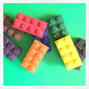 Homemade crayons // we had a try at making our own crayons. I tried it with wax and a powder to dye but ended up with just clear wax crayons  so I just used crayons and melted them into an silicone ice cube tray. I’ll pop the recipe on the blog later. Great idea for creating your own theme at school and want something to match e.g. crayons in construction area  could be bricks or learning about fish and want fish shapes