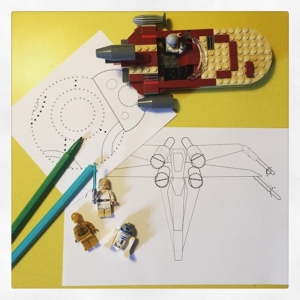 Star Wars pencil control ~ learning to mark make can be tricky. I’ll be popping up a blog post on how to support this but if you have children who love Star Wars these tracing/dot to dot pictures can help.