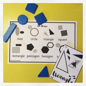 SHAPES ️️lots of printable learning resources to be downloaded from harrietandviolet.com ️️Shape mats can be used on display or during maths activities. Lots to choose from.
