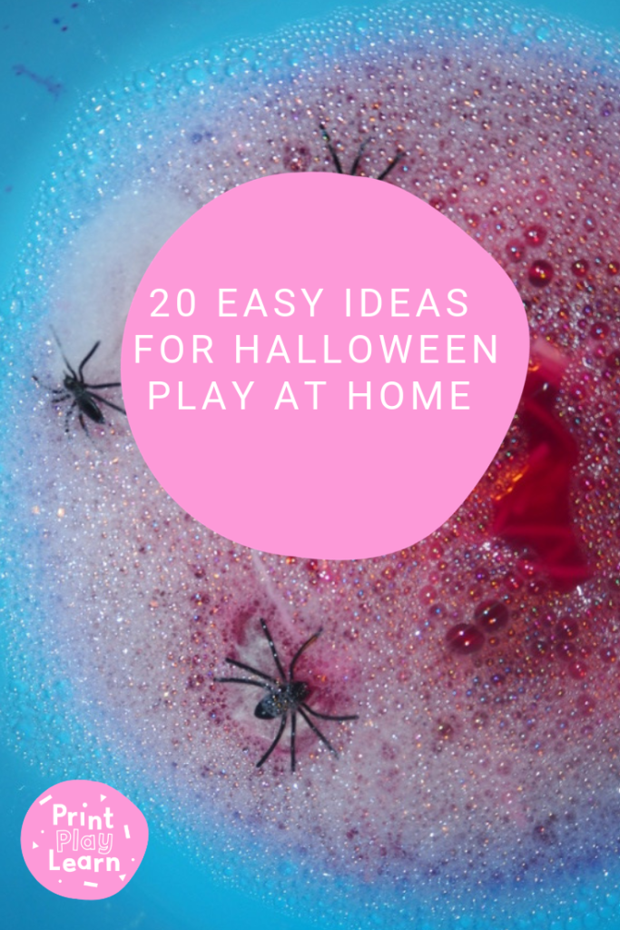 20 ideas for halloween play at home sensory play in a bubble water pink