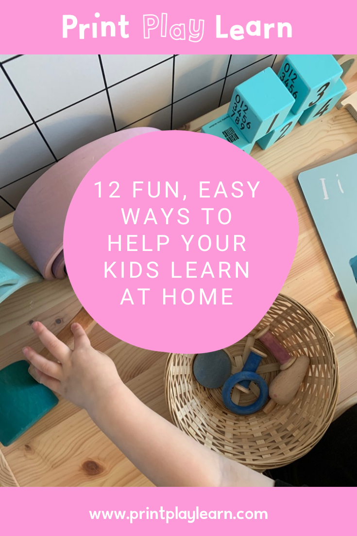 12 Fun Easy Ways To Help Your Kids Learn At Home Teaching Ideas Blog