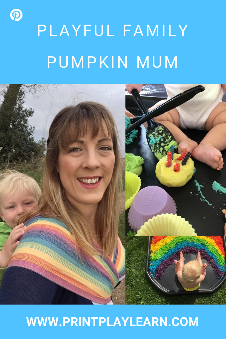 pumpkin mum playful family print play learn
