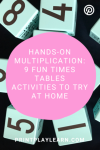 blog for kids multiplication ideas