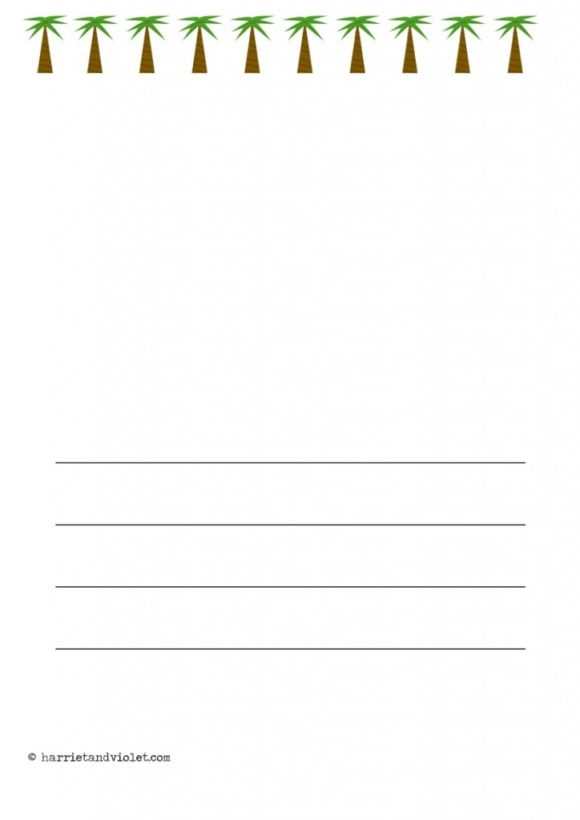 EYFS Yellow Cab Taxi Car Border Paper A4 Lined, plain and half lined