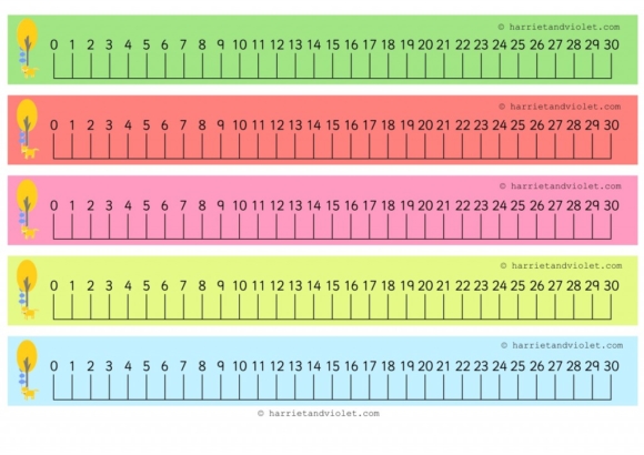 Witch Hat Number Line 0-30 (numberline) - Printable Teaching Resources ...