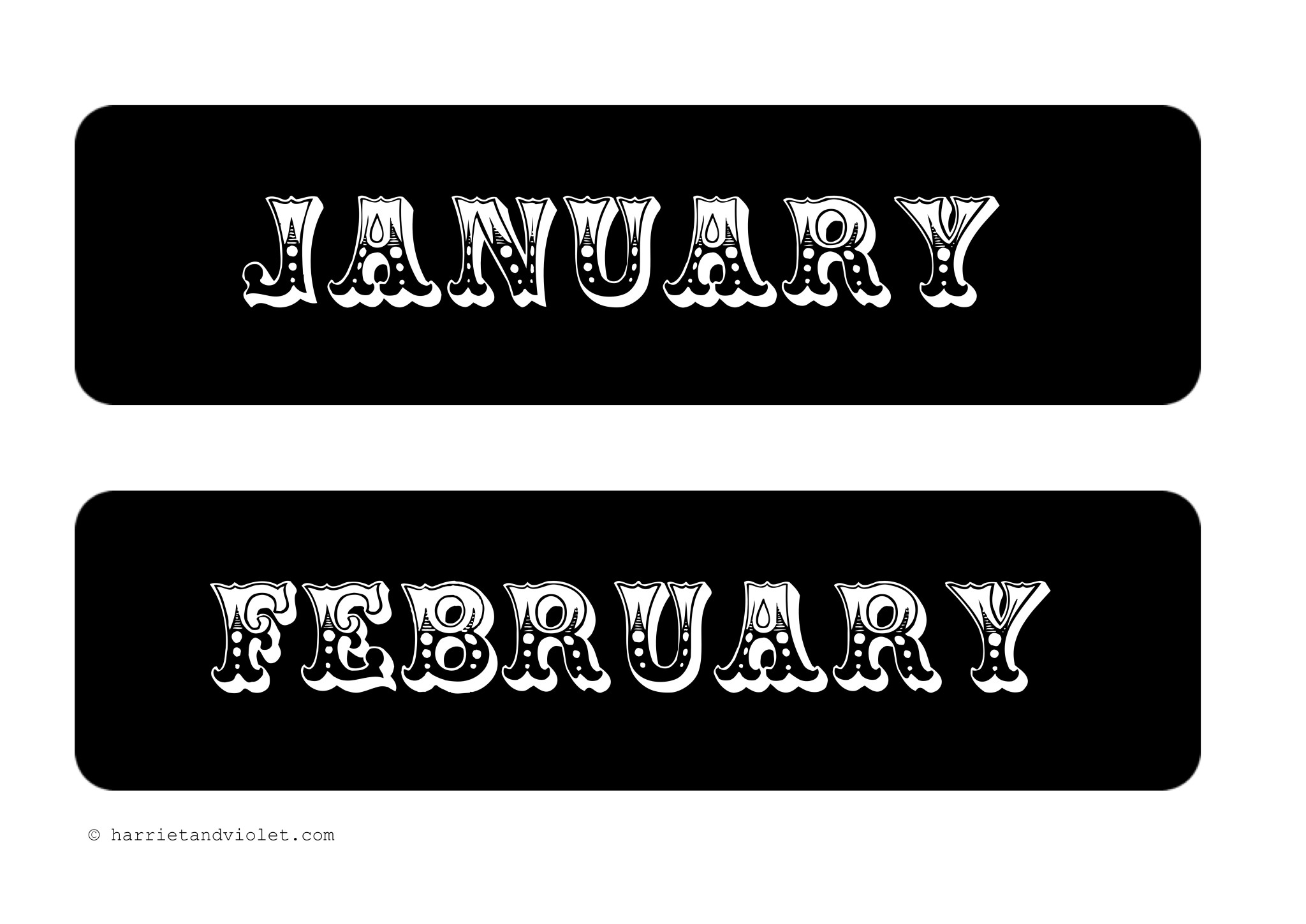 Months of the Year - Circus Style - Printable Teaching Resources ...