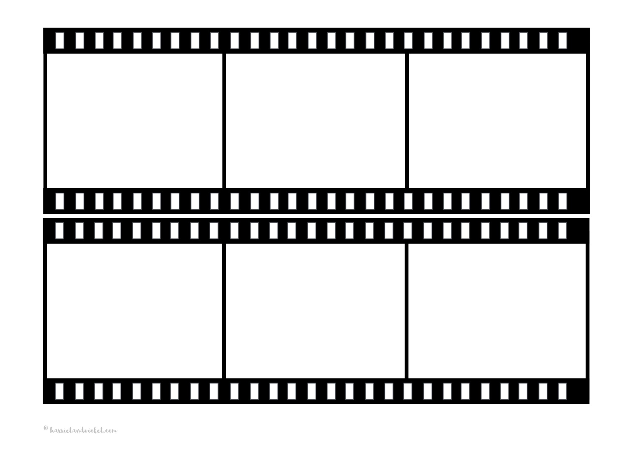 Film Strip Template Printable Teaching Resources Print Play Learn