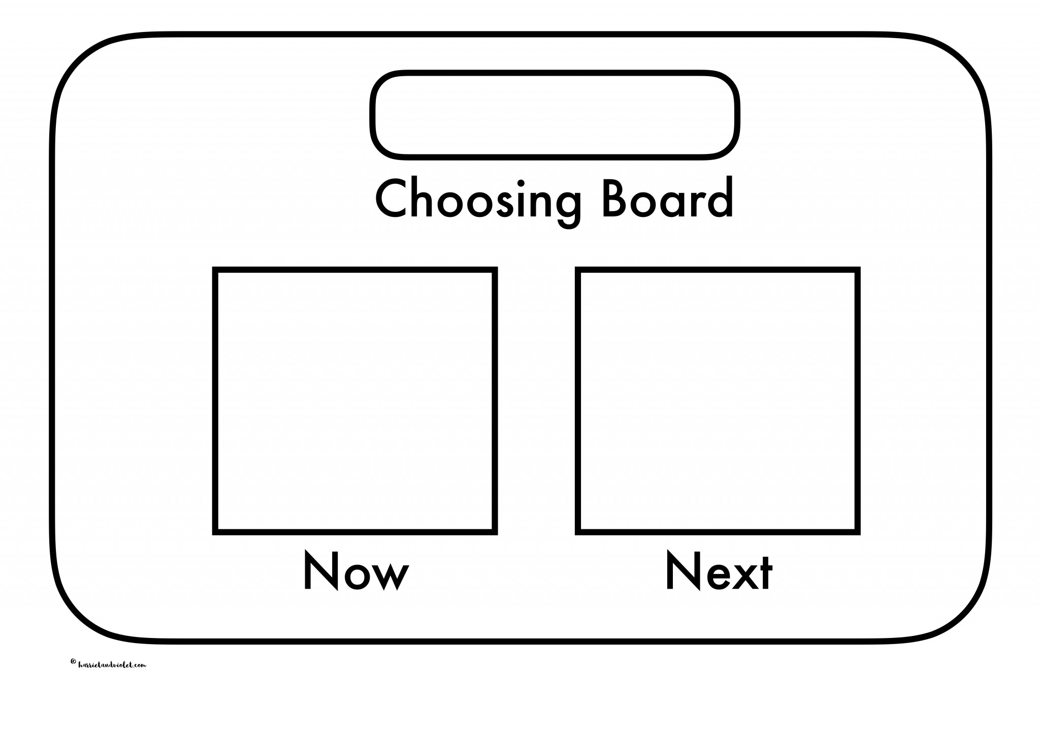 Now And Next Board Free Printable