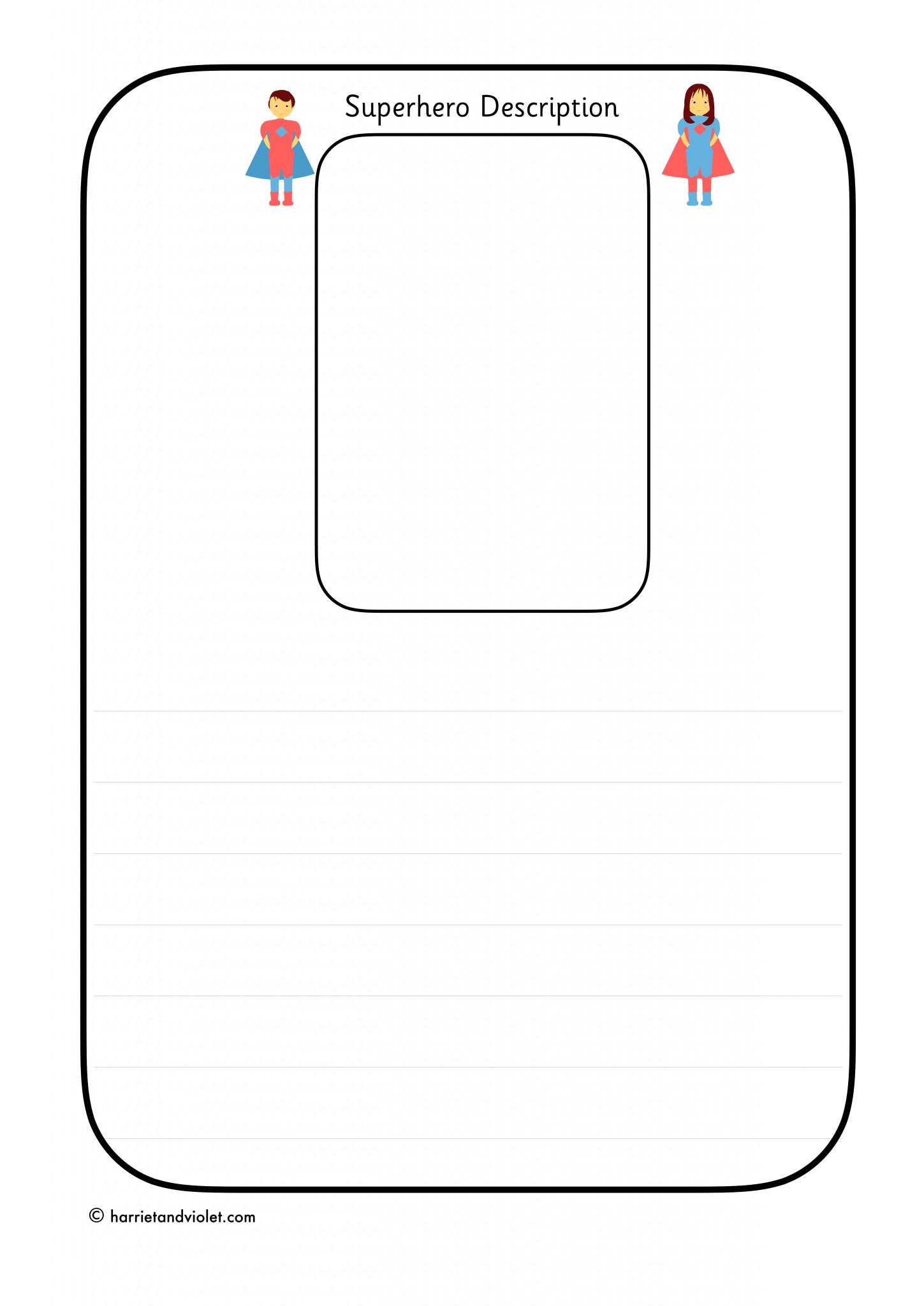 Halloween Character Description Printable Teaching Resources Print Play Learn