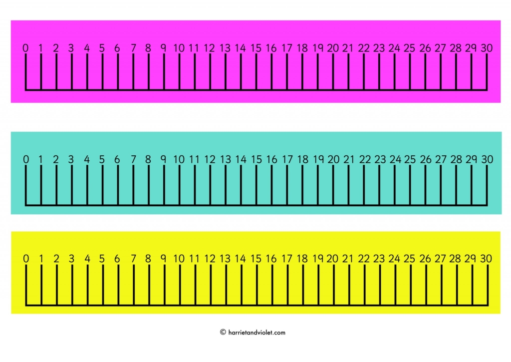 Number Line Number Strips Page 1 Free Teaching Resources Print 