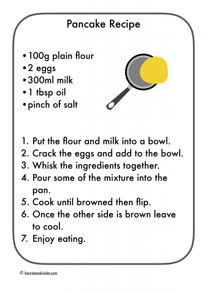 Pancake Day Shrove Tuesday Page Free Teaching Resources Print