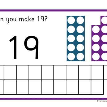 word mat numicon counting grid digit and image printplaylearn