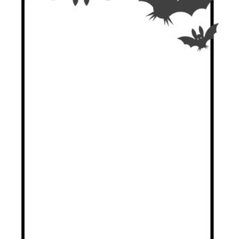 bat border paper for kids writing paper halloween