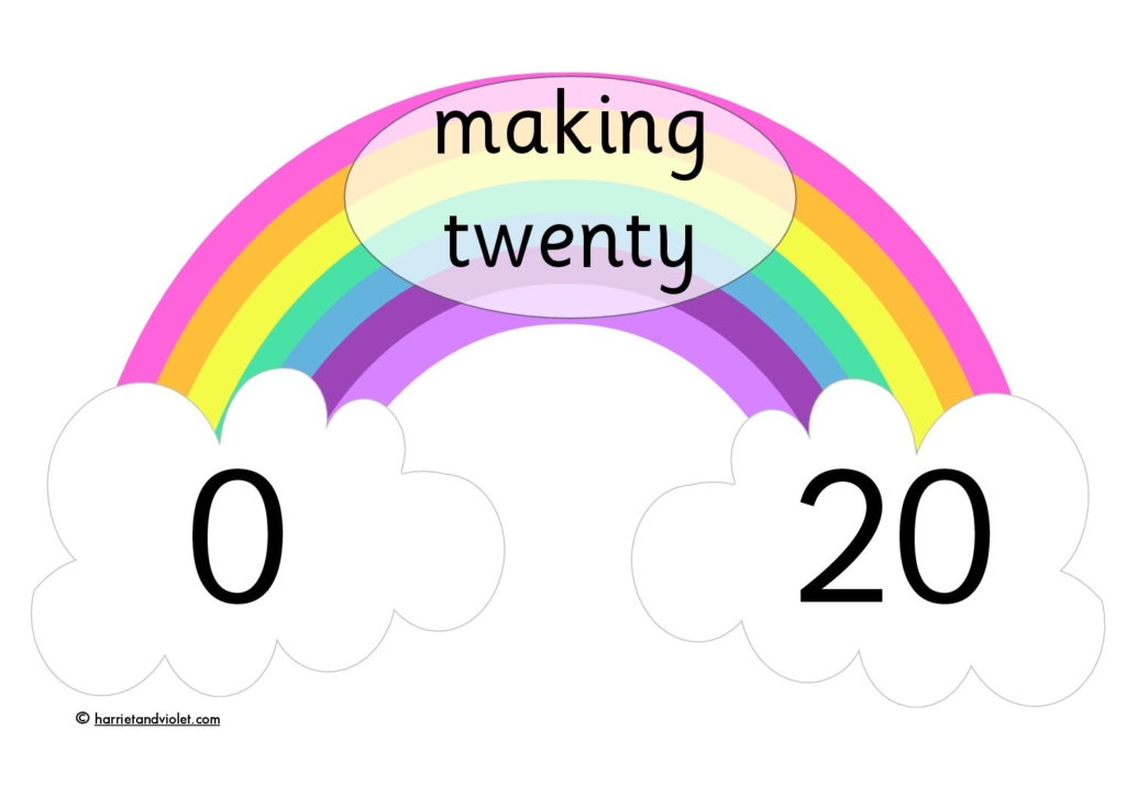 Number Bonds To 20 Rainbow