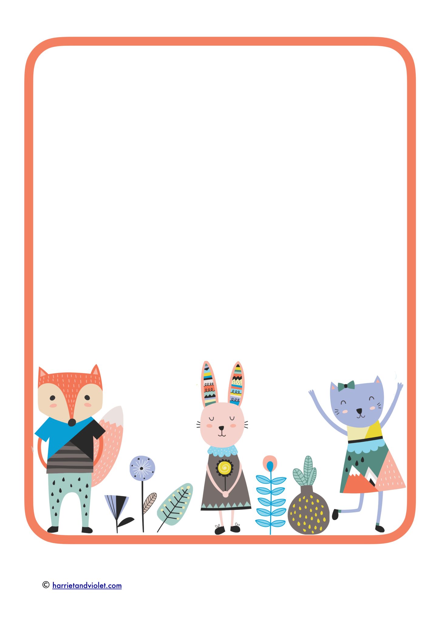 Scandi Style Character Border Paper - Printable Teaching Resources - Print  Play Learn