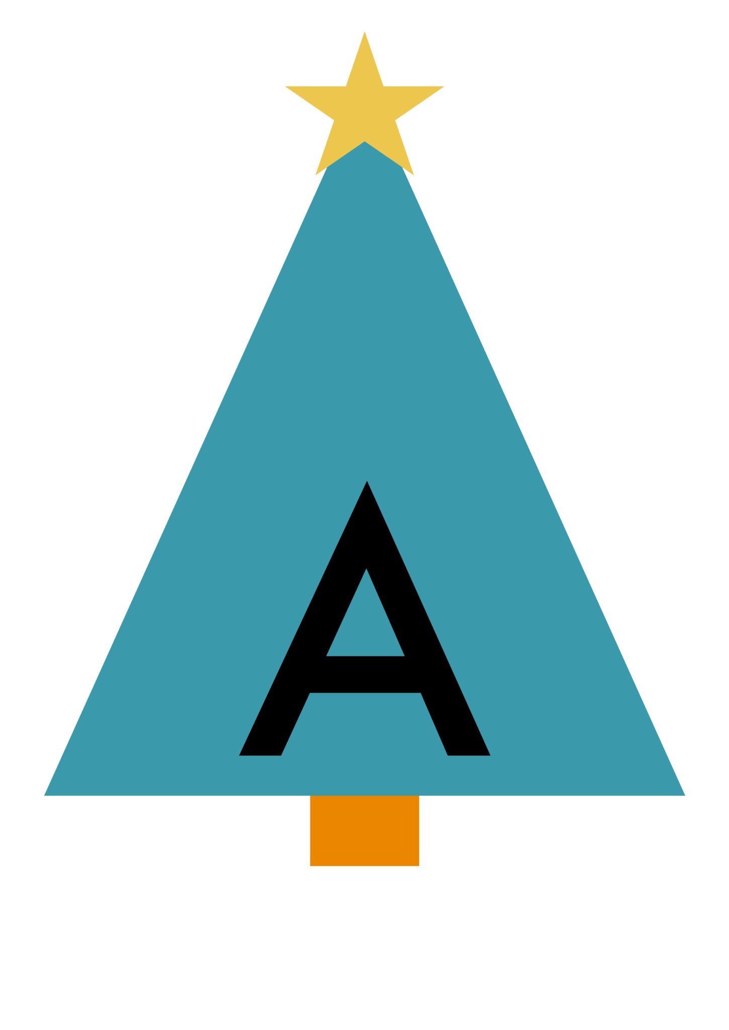 Reindeer Winter + Christmas Display Lettering Printable Teaching