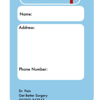 patient details for dr role play printplaylearn