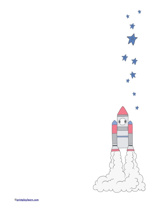 Planet Writing Paper - Plain and Lined - Printable Teaching Resources ...