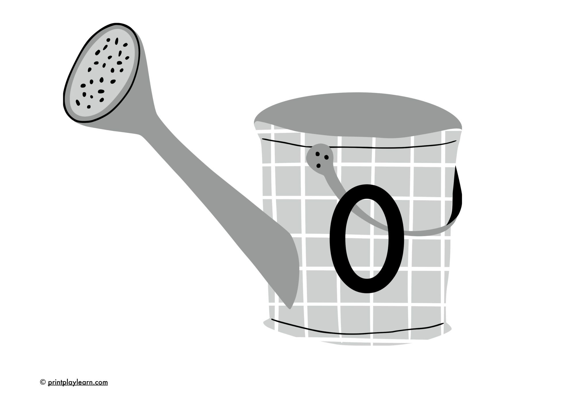 Watering Can Numbers 010 Printable Teaching Resources Print Play Learn