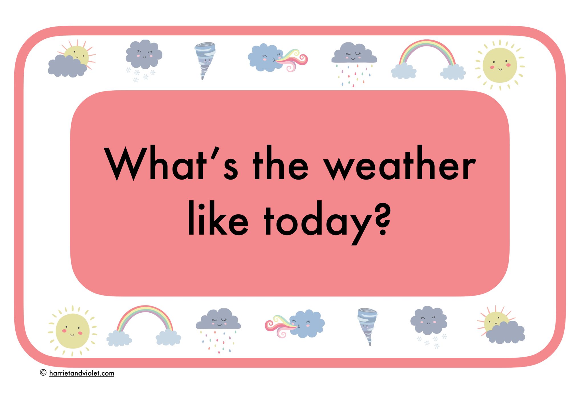 What's the Weather like today? - Printable Teaching Resources - Print weather like today london