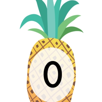 pineapple number line