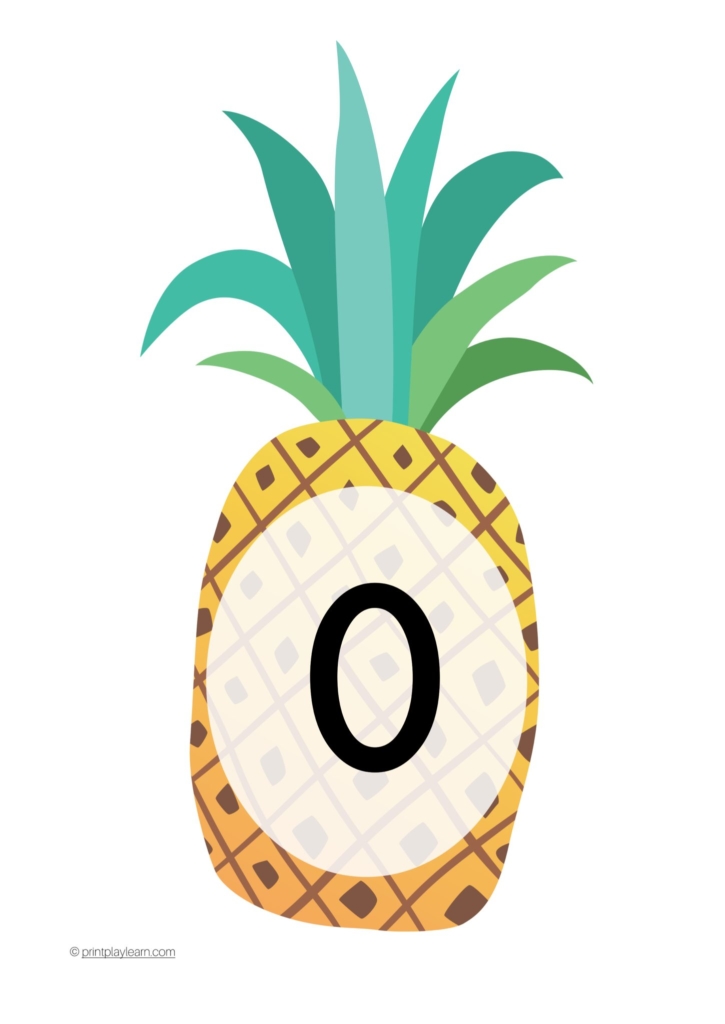 pineapple number line