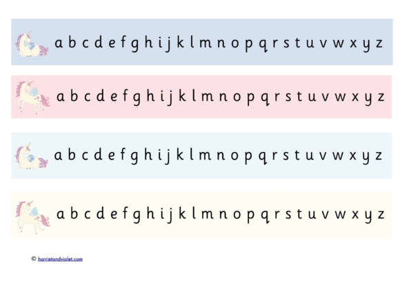 Alphabet Charts / Alphabet Strips - Page 1 - Free Teaching Resources ...