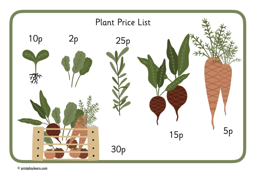 vegetable price list