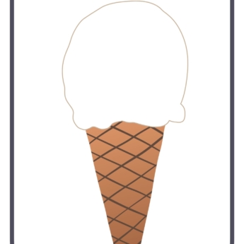 ice cream design sheet EYFS