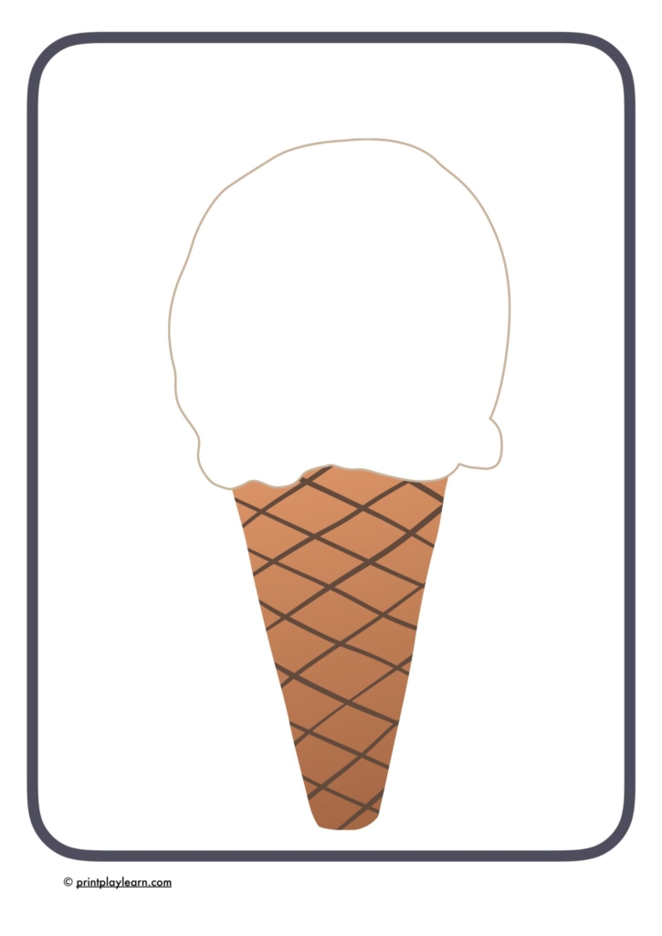 ice cream design sheet EYFS