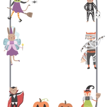 halloween character paper