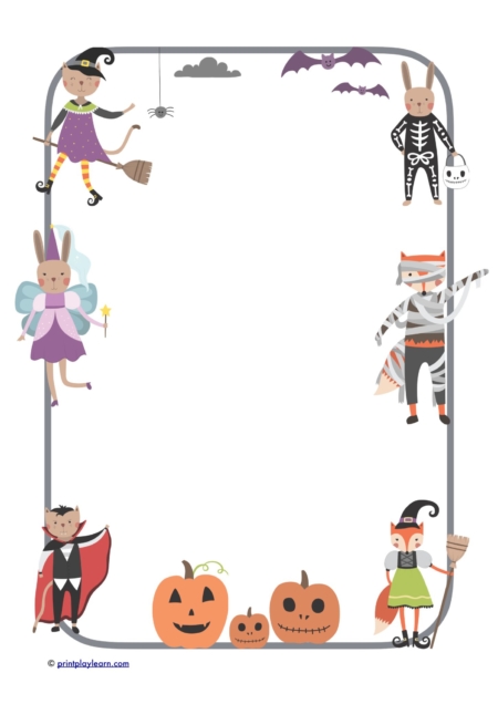 Halloween character Paper - Printable Teaching Resources - Print Play Learn