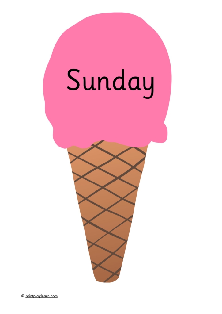ice cream days of the week