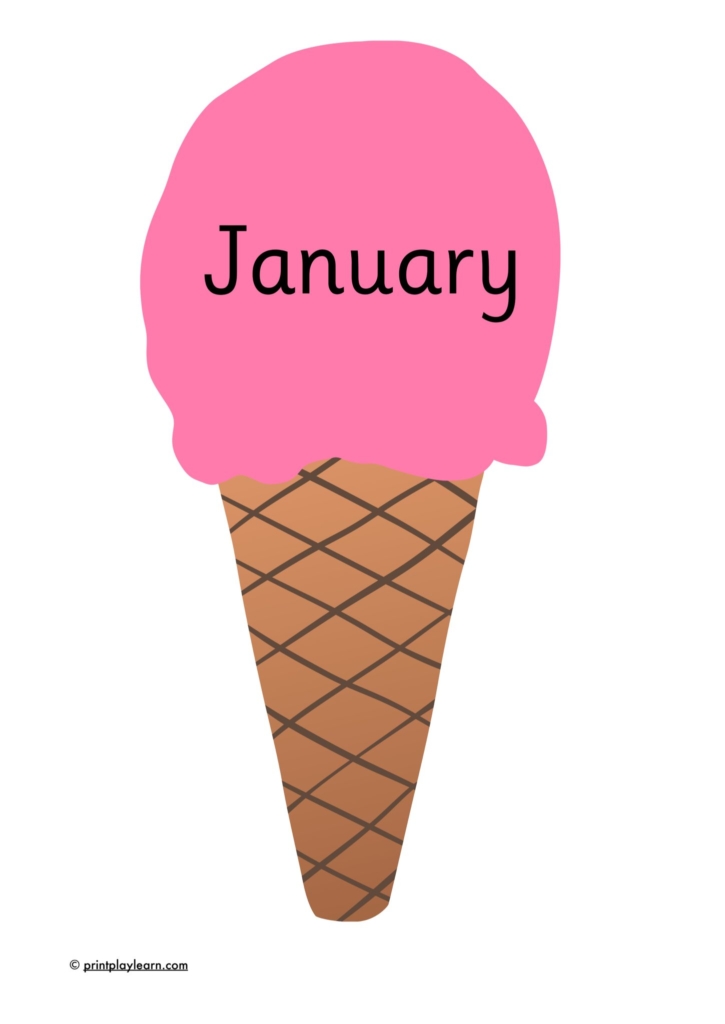 months on ice creams